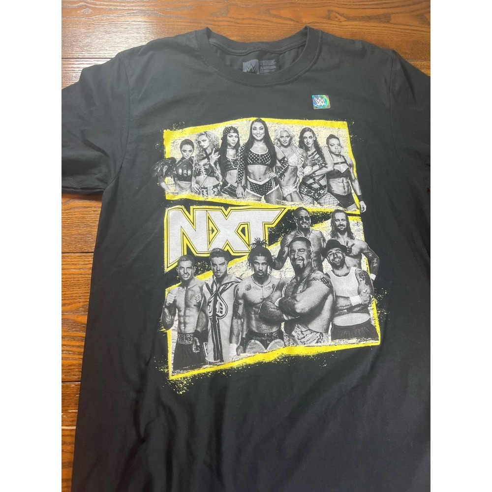 WWE NXT Shirt Mens M Black I Was There Roster Graphic Crew Neck Tagless Cotton